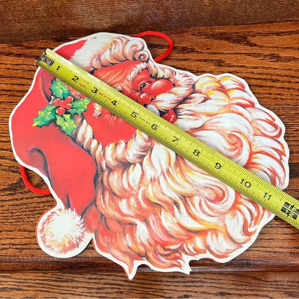Vintage Santa Holiday Christmas Bag